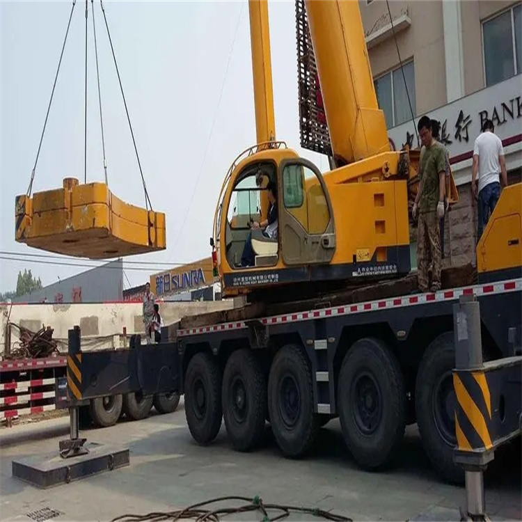 石家庄井陉矿当地吊车出租|机器吊装|75吨|工厂搬迁服务